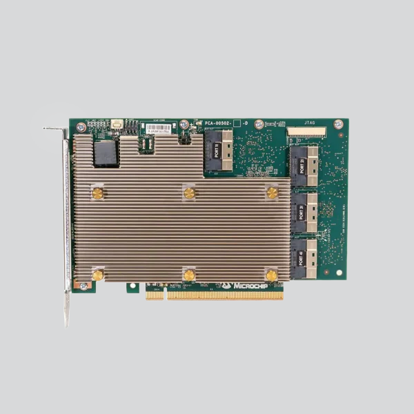 HPE SR932i‑p Gen10 Plus با کش ۸GB و ۳۲ پورت Tri‑Mode NVMe/SAS/SATA